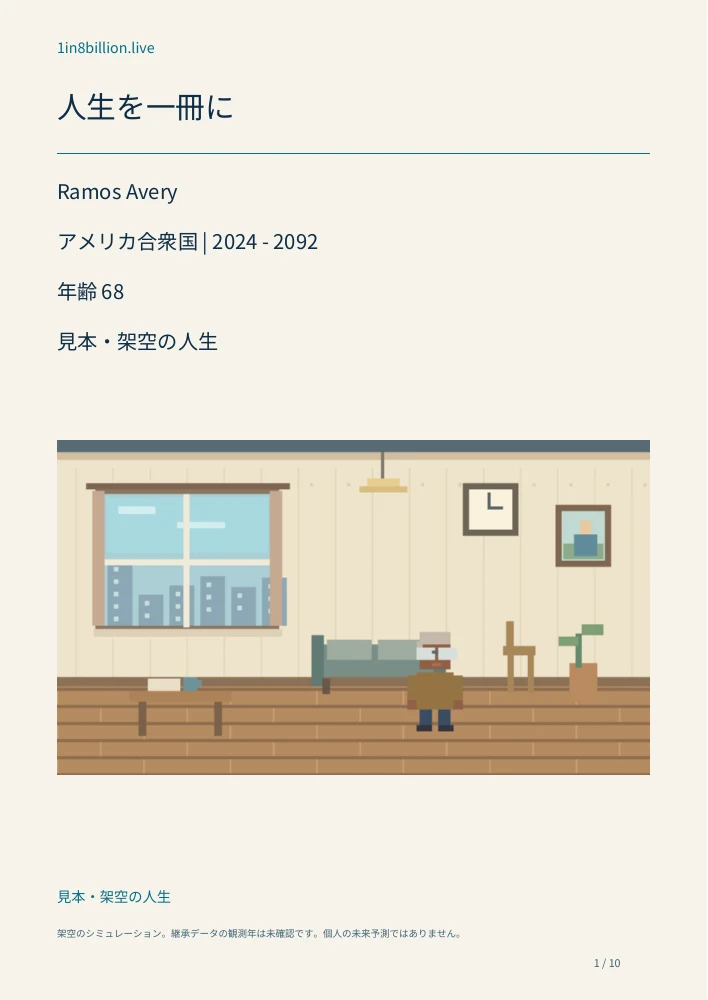見本・架空の人生