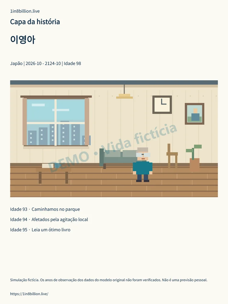 DEMO · Vida fictícia · Capa da história